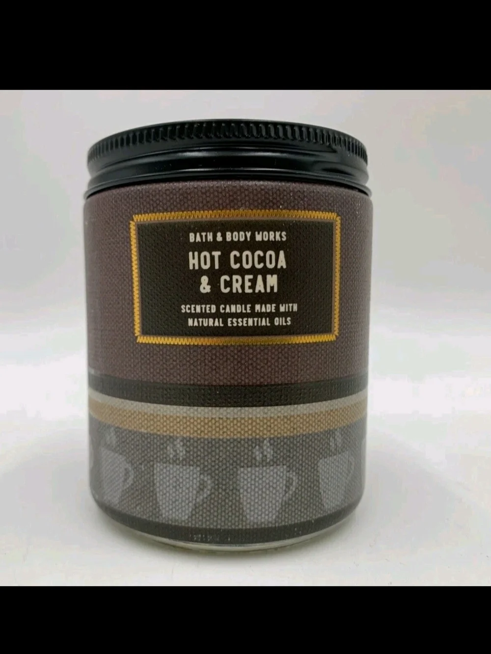 Bath & Body Works Hot Cocoa & Cream Candle - Brown